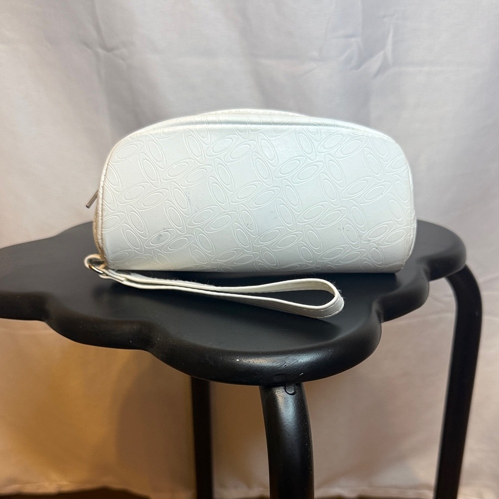 Oakley White Wristlet Clutch